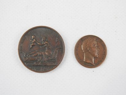 MEDALS. FRANCE. Bronze medal, commemorating...