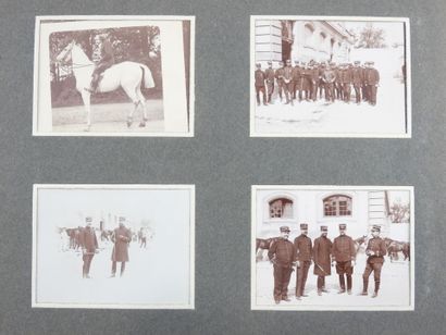 PHOTO ALBUM. Album format 19 X 20 cm containing...