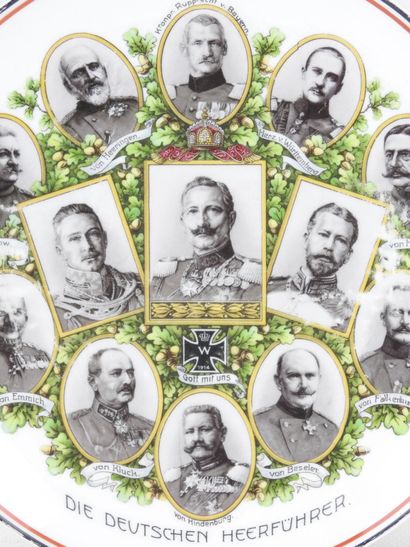 GERMANY. MEMORIES 14-18. Porcelain plate...