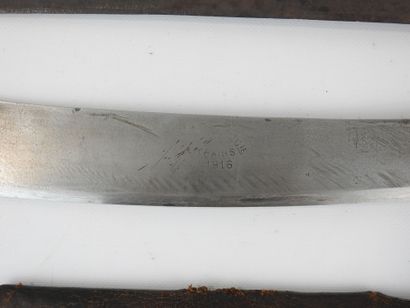 FRANCE. Senegalese riflemen cutter with wooden...