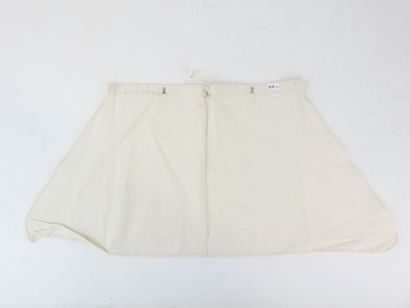FRANCE. Neck cover in white calico ecru type...