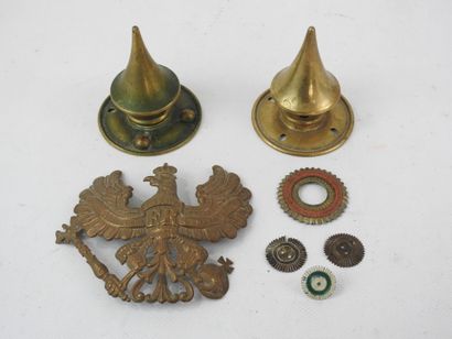 GERMANY. COPPERING. Lot consisting of 2 brass...