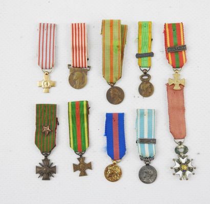 DECORATIONS. FRANCE. Lot of 10 reductions,...