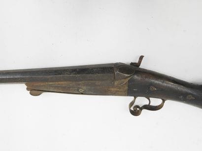 FRANCE. Pinfire gun, back plate engraved...