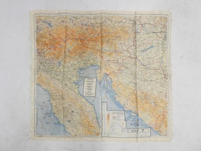 EQUIPMENT. USA. Cotton escape handkerchief...