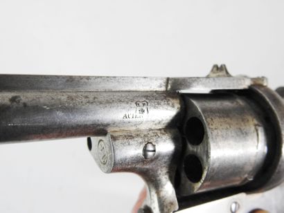 BELGIUM. Pinfire revolver, closed steel frame,...