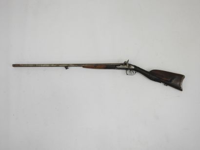 FRANCE. Flintlock shotgun transformed into...