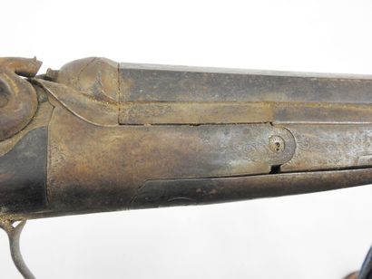 FRANCE. Pinfire gun, back plate engraved...