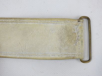 FRANCE. EQUIPMENT. White buffalo belt with...