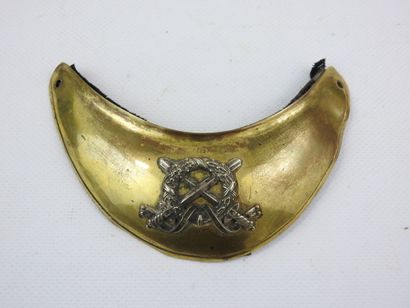 COPPERIES. FRANCE. Gilded brass infantry...