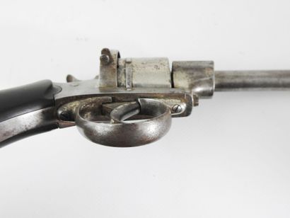 BELGIUM. Pinfire revolver, closed steel frame,...