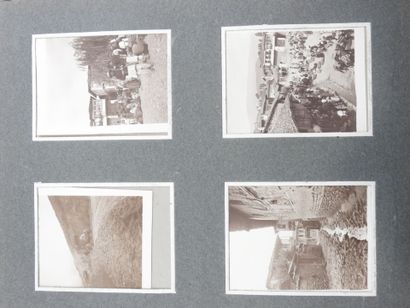 PHOTO ALBUM. Album format 19 X 20 cm containing...