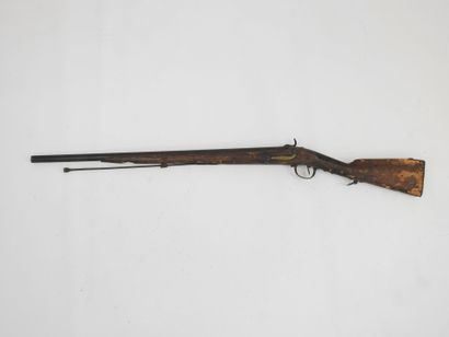 FRANCE. Hunting rifle with percussion realized...