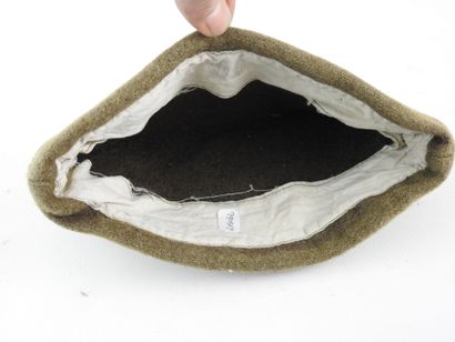 FRANCE. Police cap in khaki cloth of sergeant,...