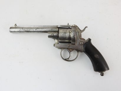 BELGIUM. Pinfire revolver, closed steel frame,...