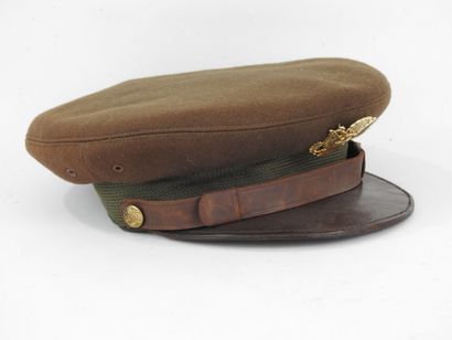 UNITED STATES. Officer's cap in dark khaki...