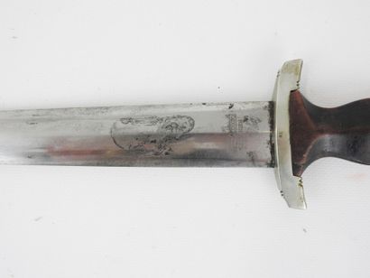 GERMANY. SA dagger model 1933, wooden handle,...