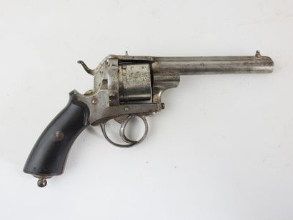BELGIUM. Pinfire revolver, closed steel frame,...
