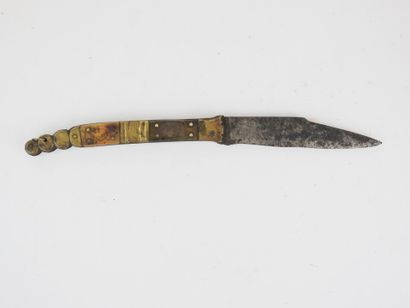 SPAIN. Navaja knife with handle decorated...