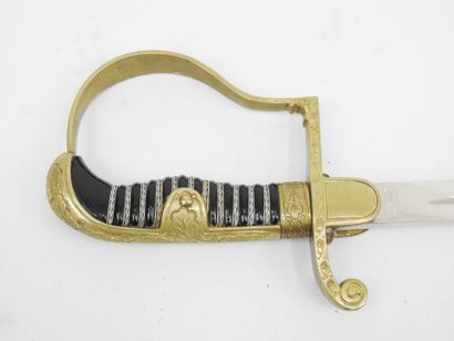 GERMANY. Heer officer's saber, gilded brass...