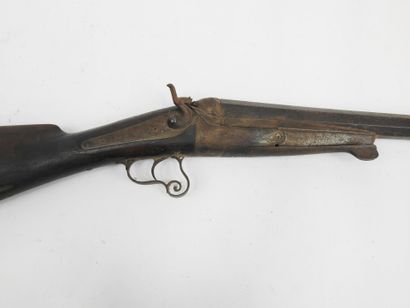 FRANCE. Pinfire gun, back plate engraved...
