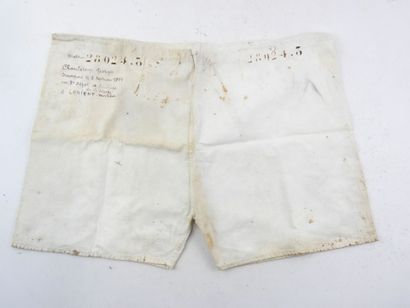 FRANCE. Unbleached cotton underpants of a...