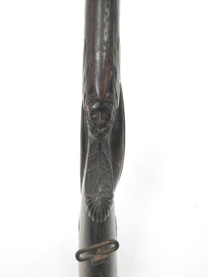 FRANCE. Single shot flintlock shotgun converted...