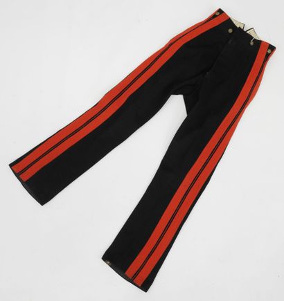 FRANCE. Artillery officer's pants in black...