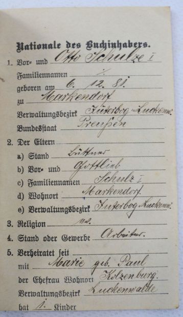 GERMANY. DOCUMENTS 14-18. Miscellaneous set...