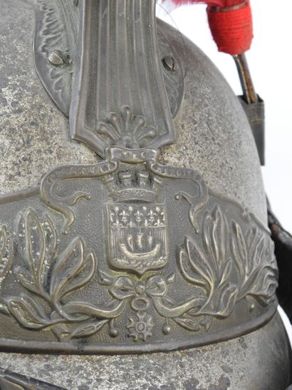 FRANCE. Republican Guard helmet on horseback...