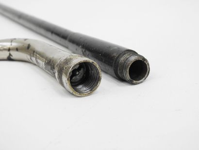 FRANCE. CANNES. Cane-rifle with black lacquered...