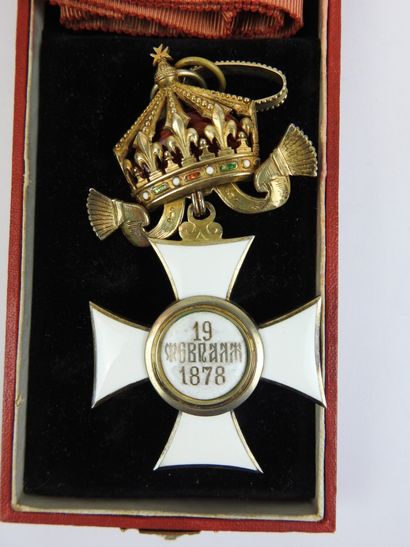 BULGARIE. Ordre de St Alexandre, croix de...