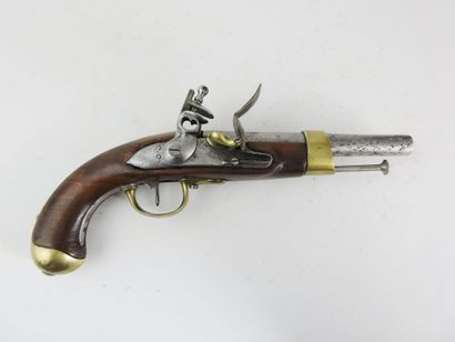 FRANCE. Cavalry flintlock pistol model AN...