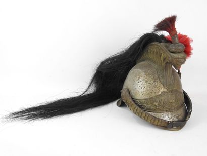 FRANCE. Republican Guard helmet on horseback...