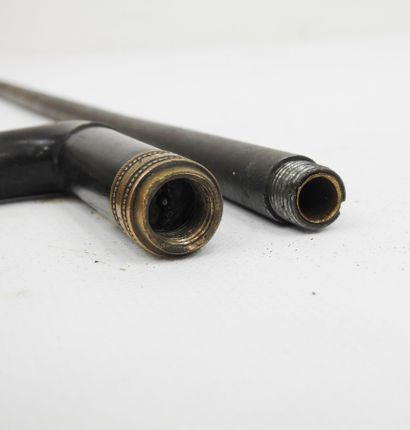 FRANCE. CANNES. Cane-rifle with metal barrel,...