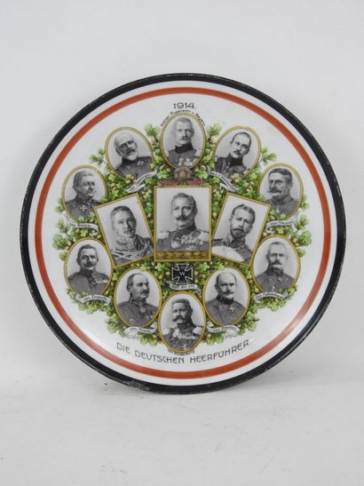 GERMANY. MEMORIES 14-18. Porcelain plate...