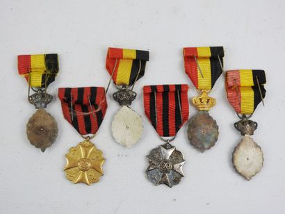 DECORATIONS.BELGIUM. Lot of 2 civic medals...