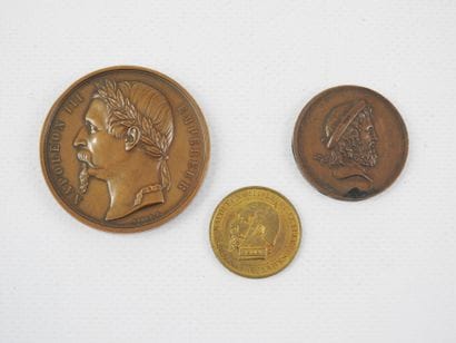 MEDALS. FRANCE. Meeting of three bronze medals:...
