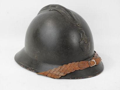 BELGIUM. Adrian type engineer helmet in dark...