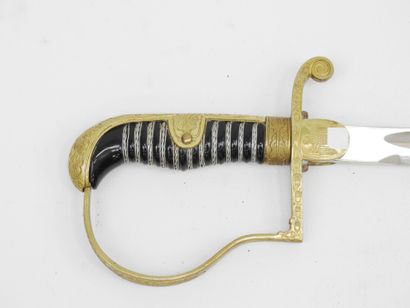 GERMANY. Heer officer's saber, gilded brass...