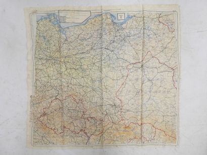 EQUIPMENT. USA. Cotton escape handkerchief...