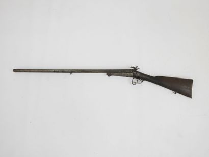 FRANCE. Pinfire shotgun, back plate engraved...