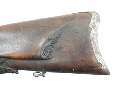 FRANCE. Flintlock shotgun transformed into...