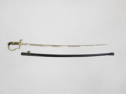 GERMANY. Heer officer's saber, gilded brass...