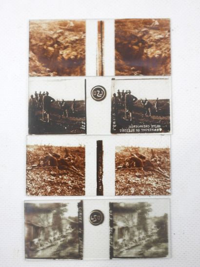 PHOTOGRAPHS. Collection of about 95 stereo...