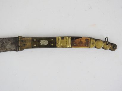 SPAIN. Navaja knife with handle decorated...
