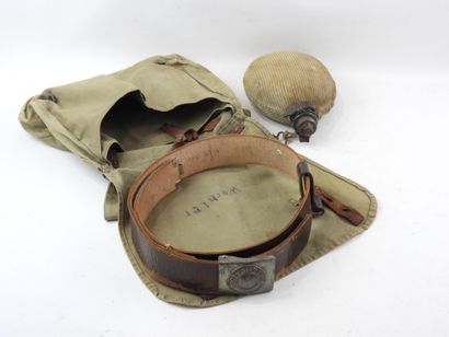GERMANY. EQUIPMENT. Lot consisting of a brotbeutel,...
