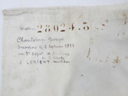 FRANCE. Unbleached cotton underpants of a...