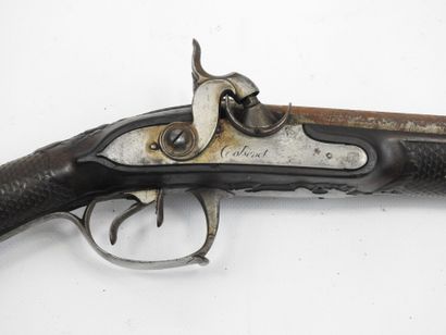 FRANCE. Flintlock shotgun transformed into...