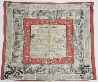 FRANCE. Mouchoir d'instruction militaire...